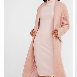 EXPRESS Ribbed Turtleneck Midi Sweater Dress